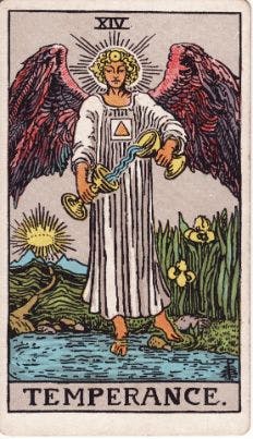 Temperance Tarot Card