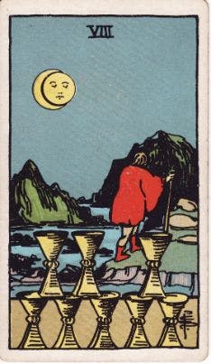 Eight of Cups Tarot Card