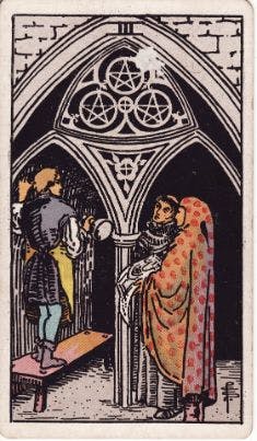 Tarot Card: Three of Pentacles