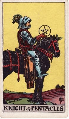 Knight of Pentacles Tarot Card