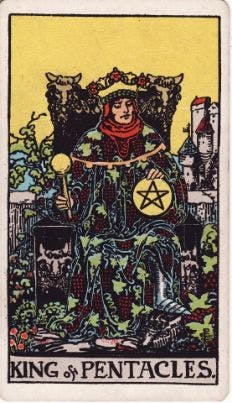 King of Pentacles Tarot Card