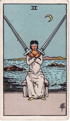 Tarot Card: 검의 2