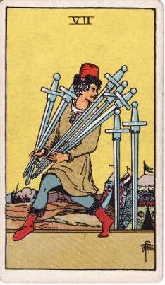 Tarot Card: Seven of Swords