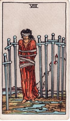 Eight of Swords Tarot Card