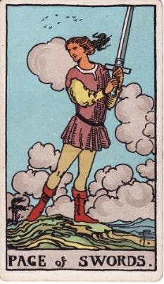 Page of Swords Tarot Card