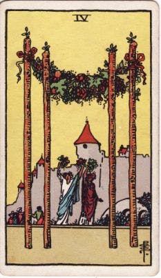 Tarot Card: Four of Wands