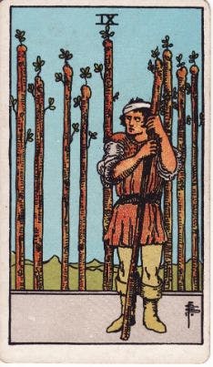 Tarot Card: Nine of Wands