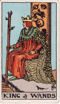 Tarot Card: 지팡이 국왕