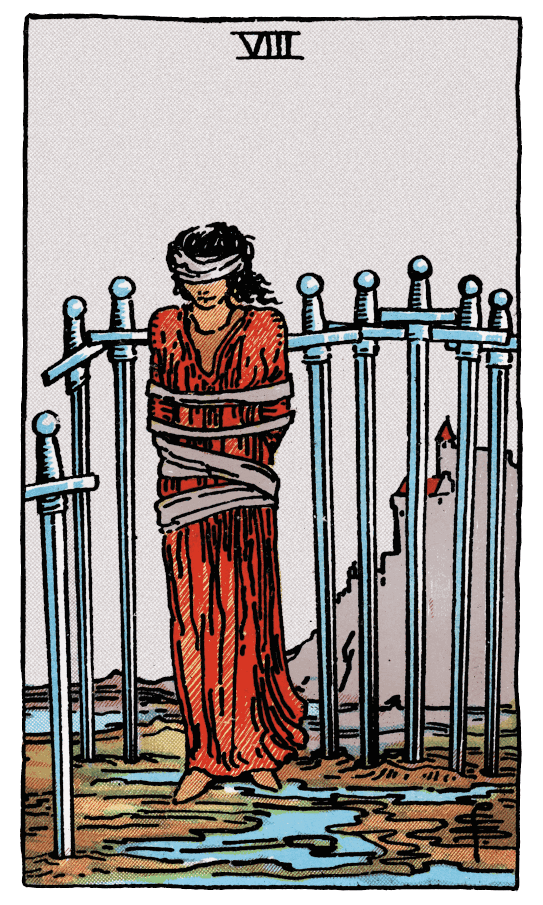Eight of Swords（Upright）