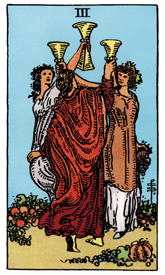 Three of Cups（Upright）
