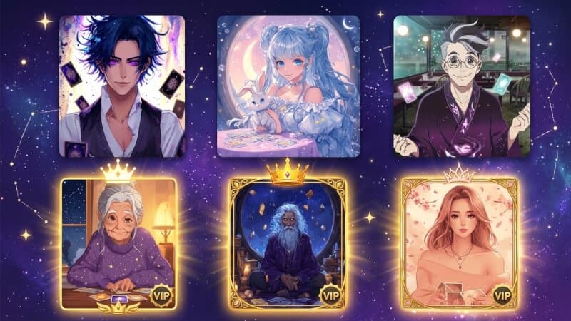 六位獨特的 AI 塔羅師