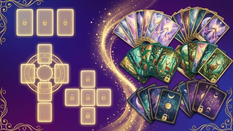 Sélection de tirage de tarot par IA basée sur votre question