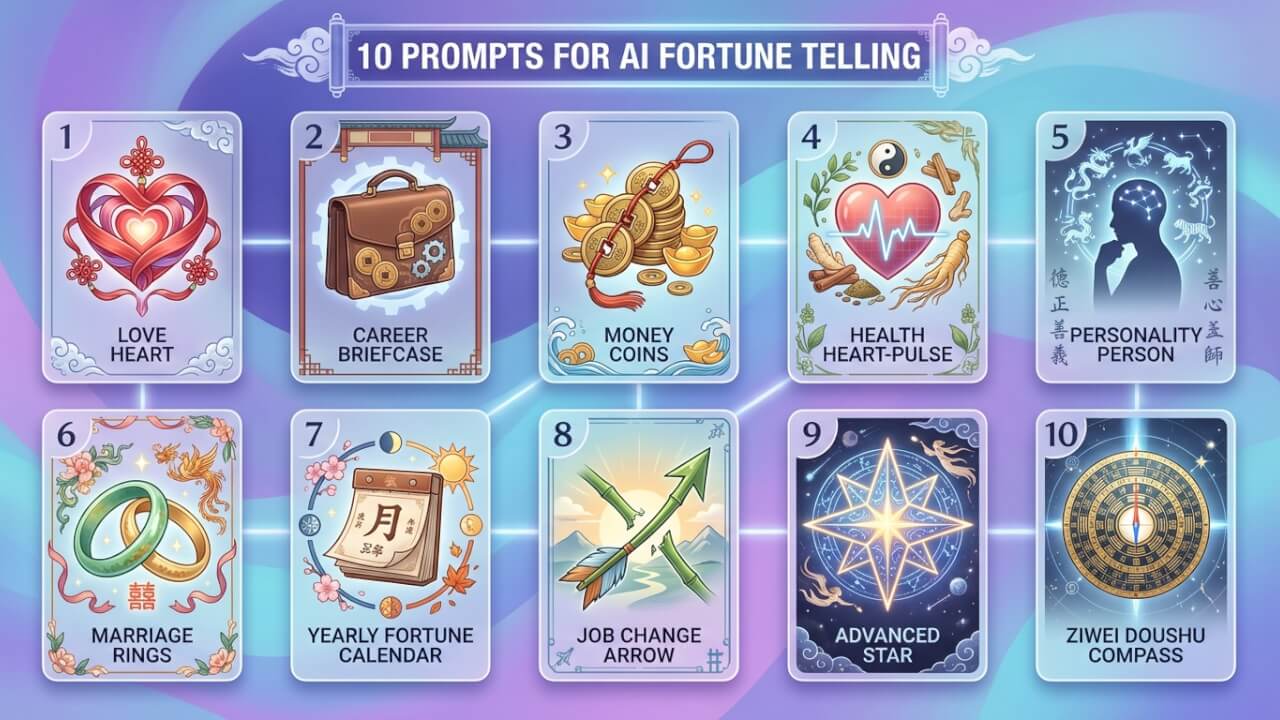 10 個算命 Prompt 分類