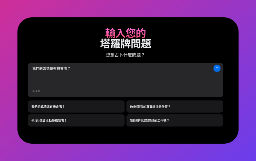 問題輸入介面