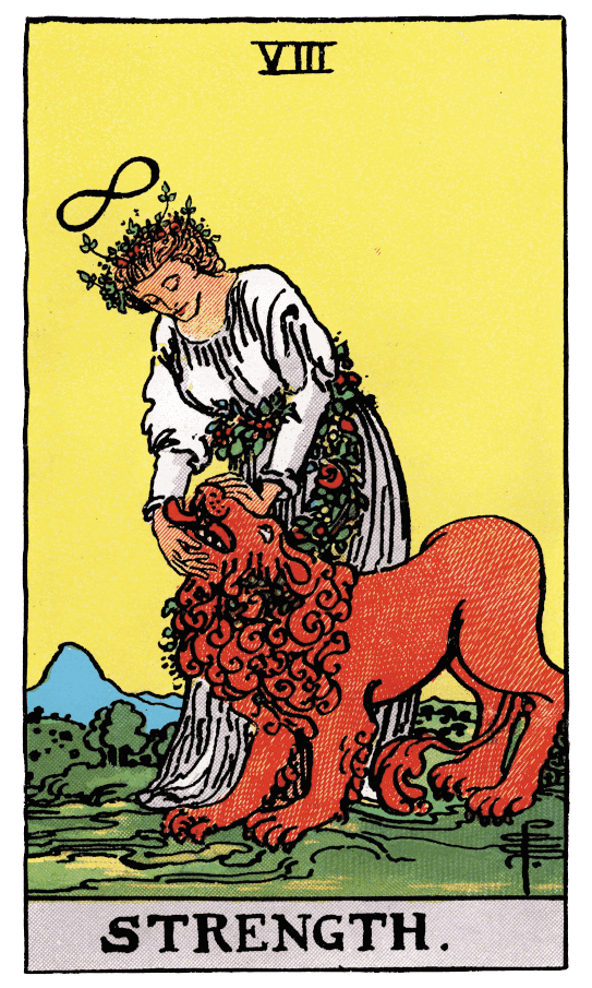 Strength tarot card thumbnail