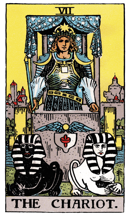 The Chariot tarot card thumbnail