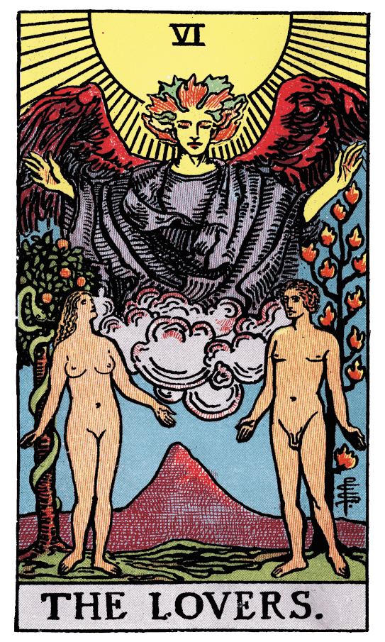 The Lovers tarot card thumbnail