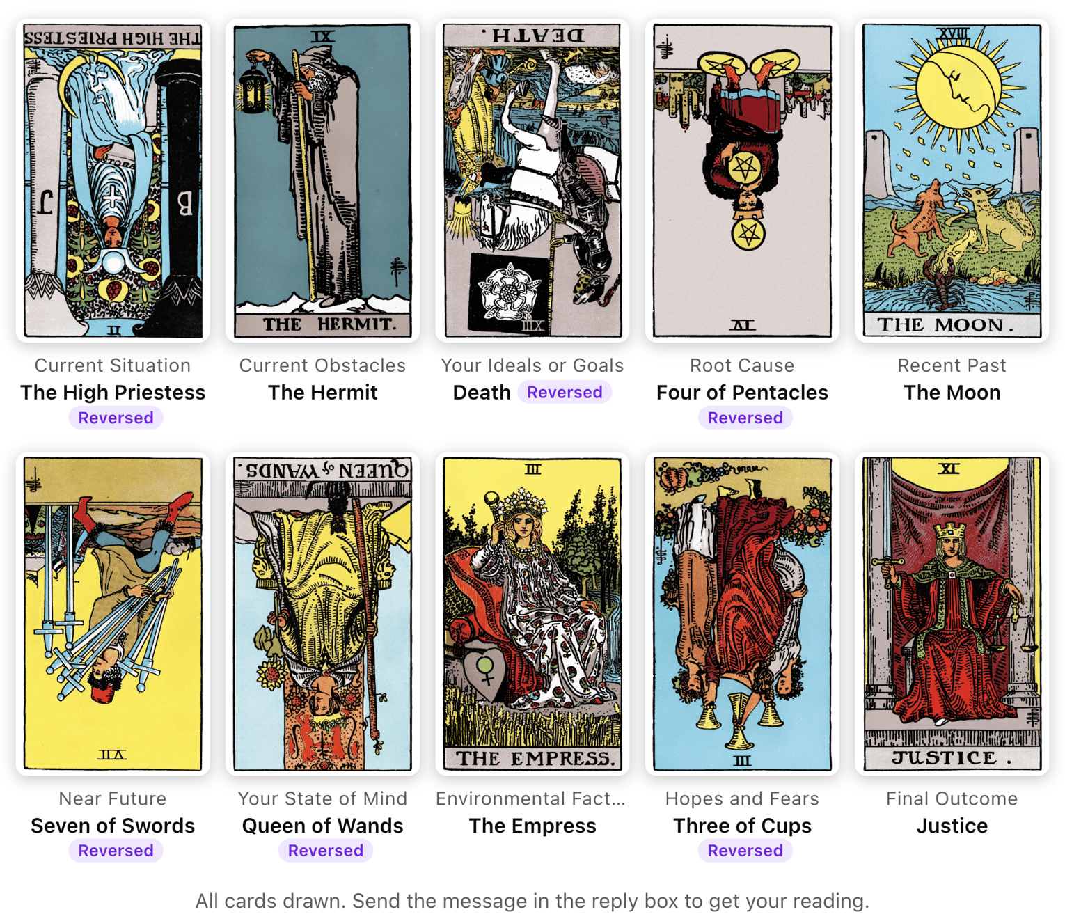 Tarotap screenshot