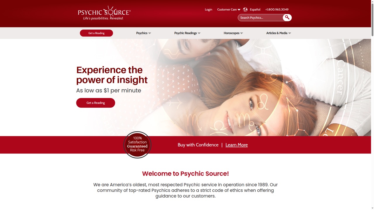 Psychic Source Homepage